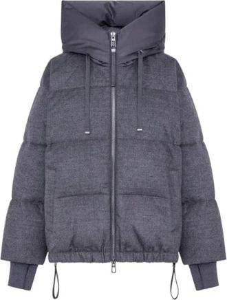 Duno Heka Oversize Short Down Jacket - Dames - Gewatteerde jassen - Grijs - S - Jassen