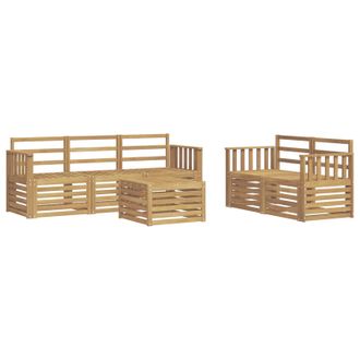 vidaXL Juegos De Sof&aacute;s Madera De Acacia S&oacute;lida Vidaxl
