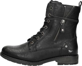 Mustang Veterschoenen Hoog - Dames - Veterlaarzen - Zwart - 43 EU - Schoenen
