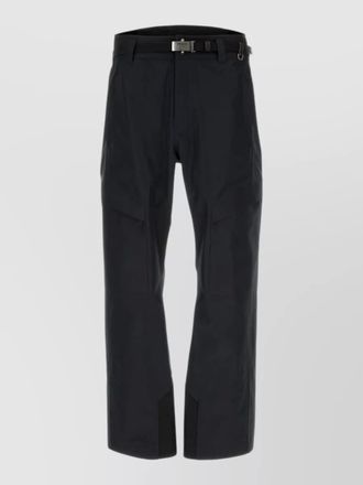 Prada polyester trousers adjustable waist belt loops