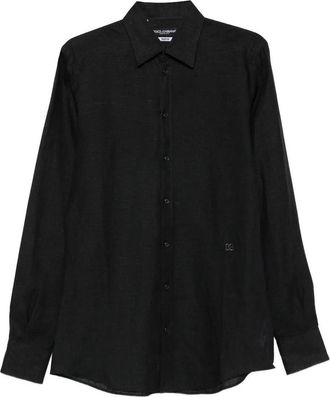 Dolce & Gabbana Linen Long-Sleeve Shirt