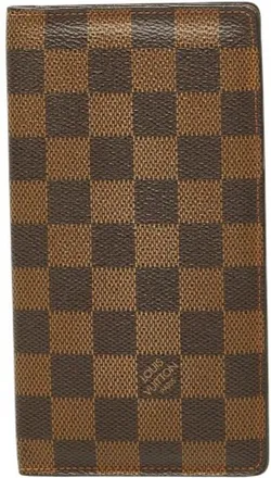Louis Vuitton Brown Pvc Leather Long Wallet (Bi-Fold) (Pre-Owned)
