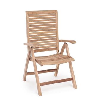 Konte Design Sill&oacute;n reclinable de madera de teca de alta calidad