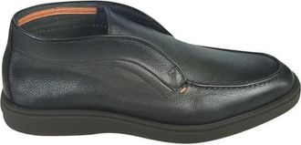Santoni Business Schoenen - Heren - Enkellaarsjes - Zwart - 43 1/2 EU - Schoenen