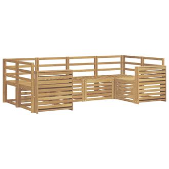 vidaXL Conjunto De Sof&aacute;s De Exterior 6 Pcs Blanco 245 X 132,5 X 73 Cm Vidaxl