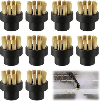 OEM Juego De 10 Cepillos De Limpieza Para Limpiadores A Vapor Dupray, Cepillos De Lat&oacute;n, Cabezales Para Limpiadores A Vapor, Cepillos De Metal, Accesorios