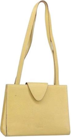 Loewe Pre-owned Shoulder Bag - Dames - Vintage Schoudertas - Geel - ONE Size - Leer - Vintage
