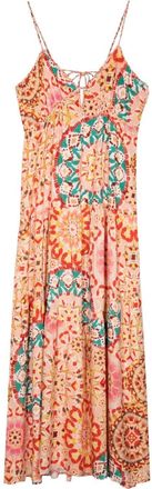 BA&SH Lamia graphic-print dress - women - Viscose - 1 - Pink