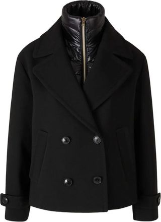 Herno layered peacoat - Black