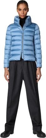 Save The Duck Stijlvolle Winter Avontuurlijke Jas - Dames - Gewatteerde jassen - Blauw - XL - Jassen