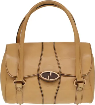 Gucci Beige Leather Handbag (Pre-Owned)
