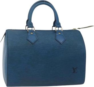 Louis Vuitton Pre-owned Handbags, female, Blue, Size: ONE SIZE Pre-owned Speedy 25 Hand Bag
