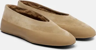 Le Monde Beryl Le Monde B&eacute;ryl Apres Ski shearling-lined suede ballet flats