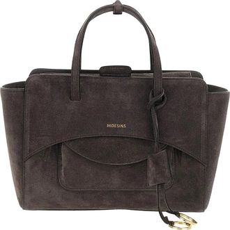 Hidesins Suede Leather Magnetic Closure Shoulder Bag