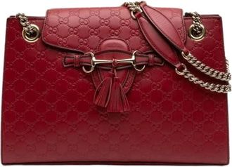 Gucci Pre-owned Shoulder Bags, female, Red, Size: ONE SIZE Pre-owned The Emily Shoulder Bag
