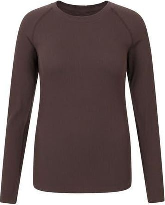 Mountain Warehouse Carmel Ribbed Seamless Thermal Top in Brown at Nordstrom, Size Medium
