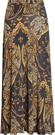 Ulla Johnson Paola Jersey Midi Skirt in Twilight Paisley at Nordstrom, Size X-Large