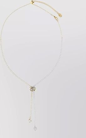 Swarovski two tone metal necklace