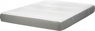 Beliani Beliani - Colch&oacute;n De Espuma Viscoel&aacute;stica Duro Con Funda Extra&iacute;ble De Poli&eacute;ster Blanco Y Gris 160 X 200 Cm Fancy