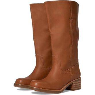 Frye and Co. Womens Frye and Co. Miranda 14 Boots Brown Leather Square Toe Mid Calf RHS7160