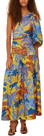 Farm Rio Farm Rio Jungle Panther Midi Dress