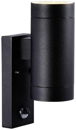 Nordlux Tin Maxi Doble Sensor Aplique De Pared Negra