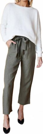 Emerson Fry Paris Cropped Ankle Pants In Army