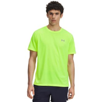 Under Armour T-Shirt UNDER ARMOUR UA LAUNCH SHORTSLEEVE, Herren, Gr. XXL, gelb (high vis gelb,, reflective), Single Jersey, Obermaterial: 94% Polyester, 6% Elastha