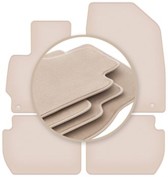 OEM Alfombrillas Beige Premium Para Mitsubishi Outlander Ii Crossover 2006-2013