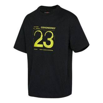Air Jordan Mens Air Jordan SS22 23 Engineered Printing Short Sleeve Black T-Shirt DH8914-010