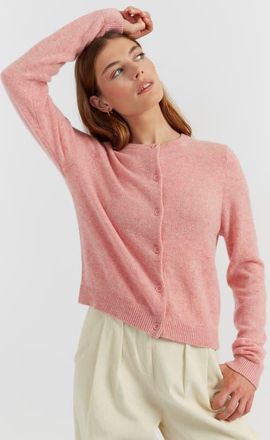 Chinti and Parker Cloud Cashmere Open Cardigan in Pink Marl at Nordstrom, Size X-Small
