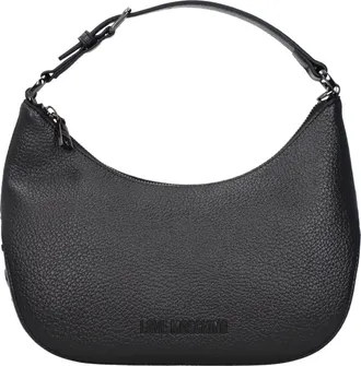 Love Moschino Borse a Spalla Donna Poliuretano Grigio/Argento Scuro
