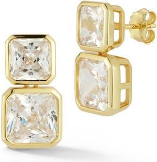 Glaze Jewelry Square Double Drop Earrings in Gold at Nordstrom Rack