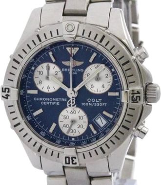 Breitling Pre-owned Watches, male, Blue, Size: ONE SIZE Pre-owned Colt A73350 Wristwatch