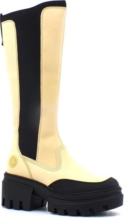Timberland Hoge Laars - Dames - Hoge Laarzen - Beige - 39 1/2 EU - Leer - Schoenen