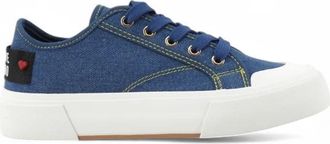 Love Moschino Platform Sneaker - Dames - Sneakers - Blauw - 38 EU - Schoenen