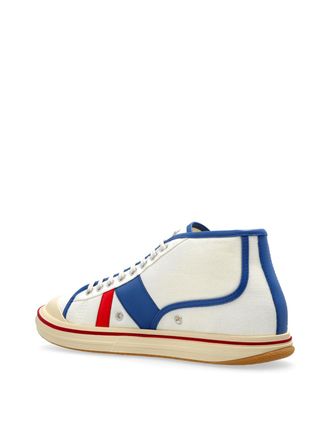Bottega Veneta Mens Eliott Sneaker White Cotton Rubber Sole