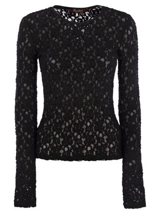 Max Mara Gennaio ajustado ajustado Cloqu&eacute; Lace Jersey