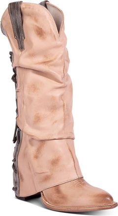 Freebird by Steven Jules Leather Western Boot in Blush at Nordstrom, Size 10