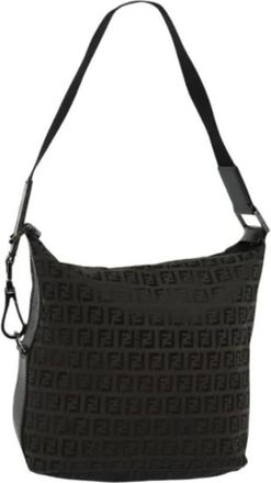 Fendi Pre-owned Canvas fendi-bags - Dames - Vintage Schoudertas - Bruin - ONE Size - Leer - Vintage