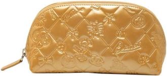 Chanel Pre-owned Clutches, female, Yellow, Size: ONE SIZE Pre-owned Vintage Leather Clutch