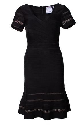 H&eacute;rve L&eacute;ger Viviana dress in black