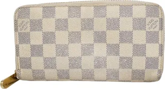 Louis Vuitton White Long Wallet (Bi-Fold) (Pre-Owned)