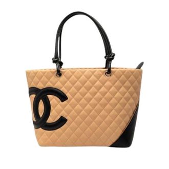 Chanel Pre-owned Tote Bags, female, Beige, Size: ONE SIZE Pre-owned Cambon Ligne Tote