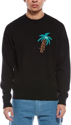Palm Angels Wool & Cashmere-Blend Crewneck Sweater