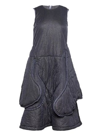 Comme Des Garçons Midi-jurk met ronde hals - Zwart