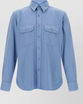 Tom Ford faille shirt long sleeves buttoned collar