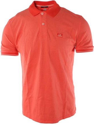 C.P. Company Polo Shirt - Heren - Polos - Rood - S - Katoen - Tops