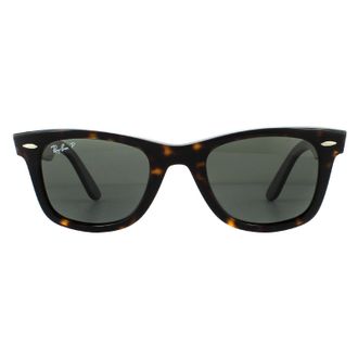 Ray-Ban Ray-ban rechthoek unisex schildpad groen gepolariseerde zonnebril