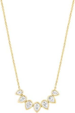 Effy Lab Grown Diamond Curved Pendant Necklace in Gold at Nordstrom Rack, Size 18